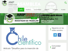 Tablet Screenshot of anip.cl